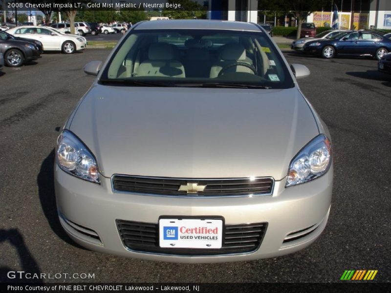 Gold Mist Metallic / Neutral Beige 2008 Chevrolet Impala LT