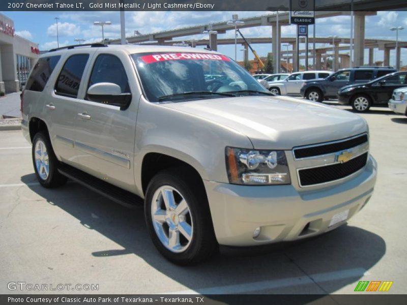 Gold Mist Metallic / Light Cashmere/Ebony 2007 Chevrolet Tahoe LT