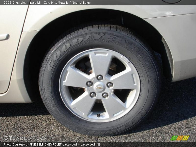 Gold Mist Metallic / Neutral Beige 2008 Chevrolet Impala LT