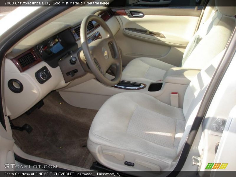 Gold Mist Metallic / Neutral Beige 2008 Chevrolet Impala LT