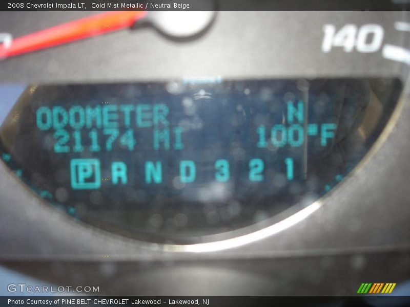 Gold Mist Metallic / Neutral Beige 2008 Chevrolet Impala LT