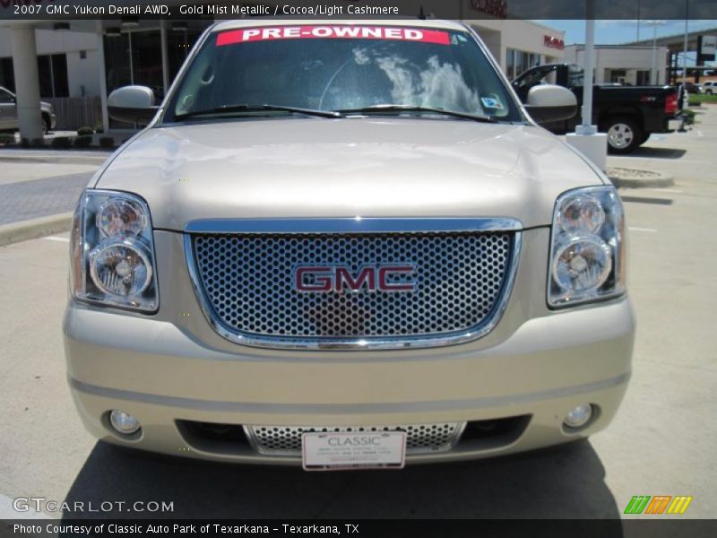 Gold Mist Metallic / Cocoa/Light Cashmere 2007 GMC Yukon Denali AWD