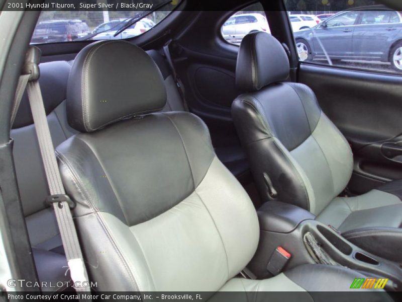 Super Silver / Black/Gray 2001 Hyundai Tiburon