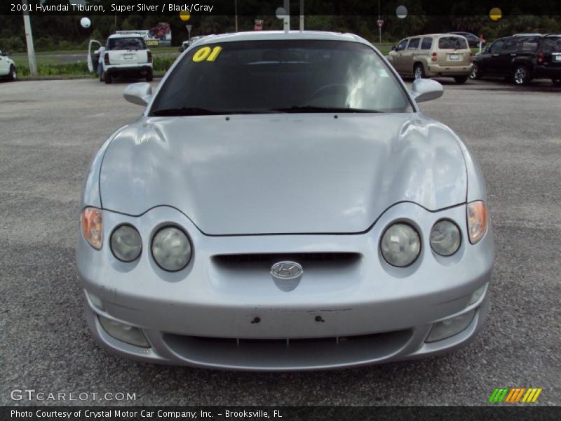 Super Silver / Black/Gray 2001 Hyundai Tiburon