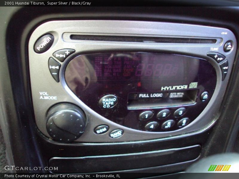 Super Silver / Black/Gray 2001 Hyundai Tiburon