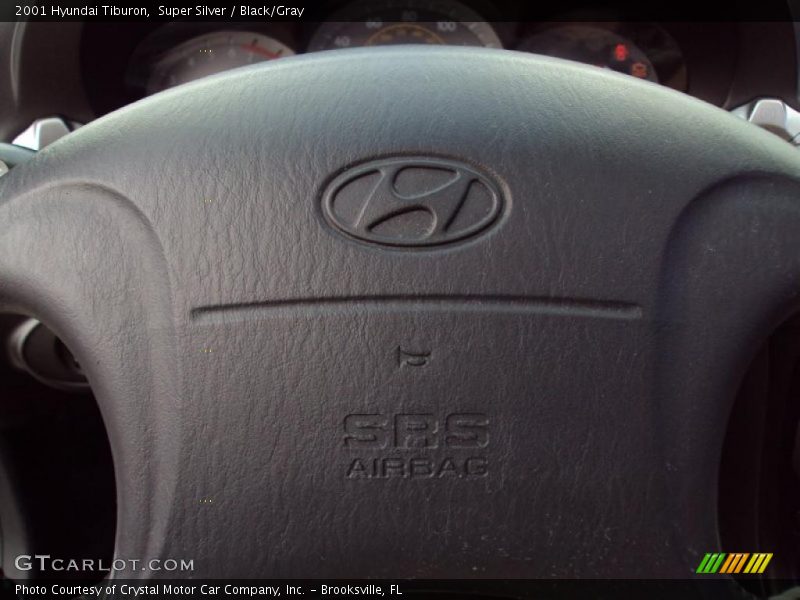 Super Silver / Black/Gray 2001 Hyundai Tiburon