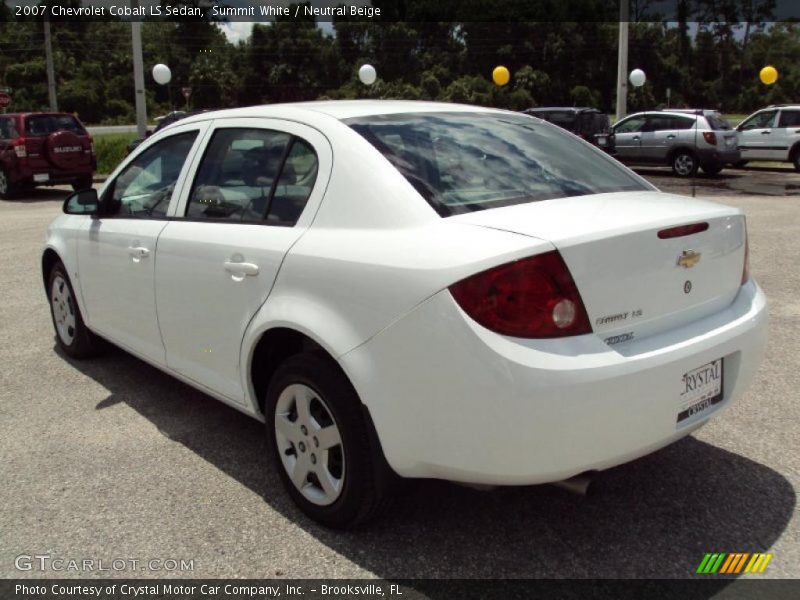 Summit White / Neutral Beige 2007 Chevrolet Cobalt LS Sedan