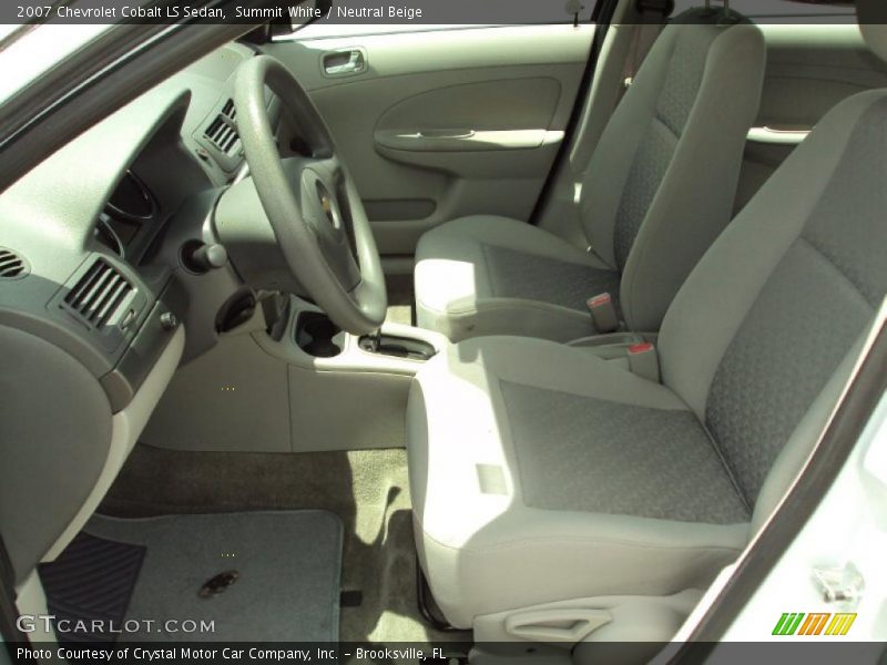 Summit White / Neutral Beige 2007 Chevrolet Cobalt LS Sedan