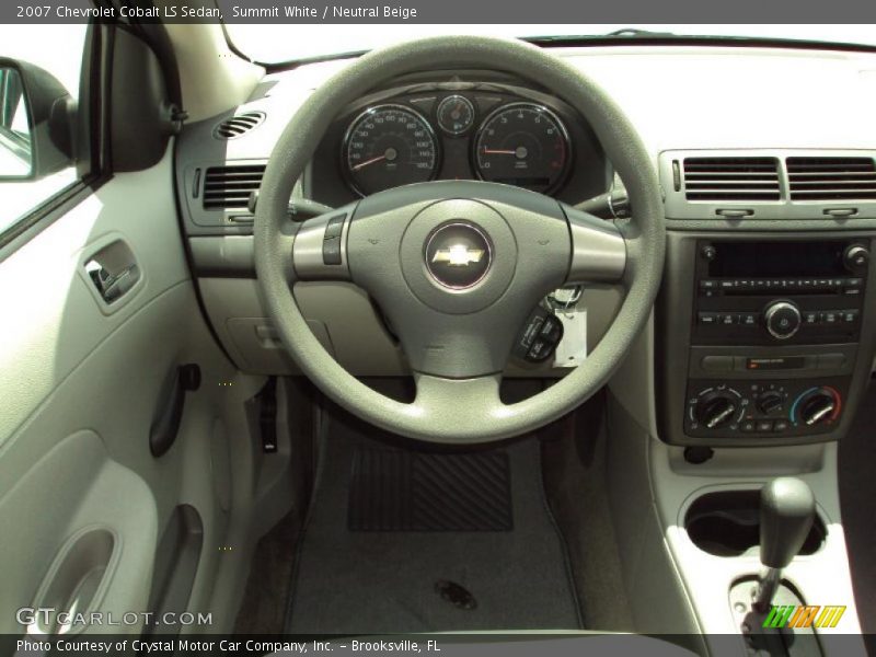 Summit White / Neutral Beige 2007 Chevrolet Cobalt LS Sedan