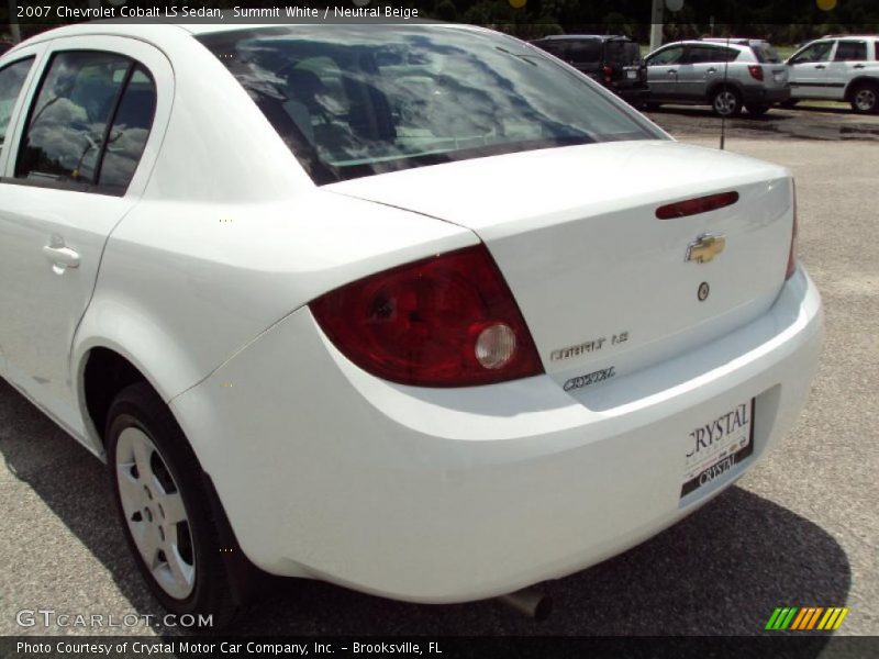 Summit White / Neutral Beige 2007 Chevrolet Cobalt LS Sedan