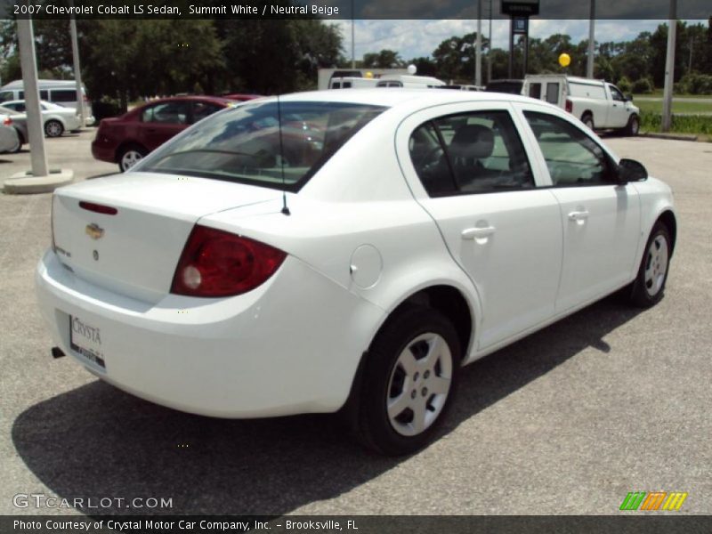 Summit White / Neutral Beige 2007 Chevrolet Cobalt LS Sedan