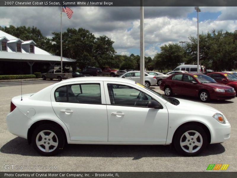 Summit White / Neutral Beige 2007 Chevrolet Cobalt LS Sedan