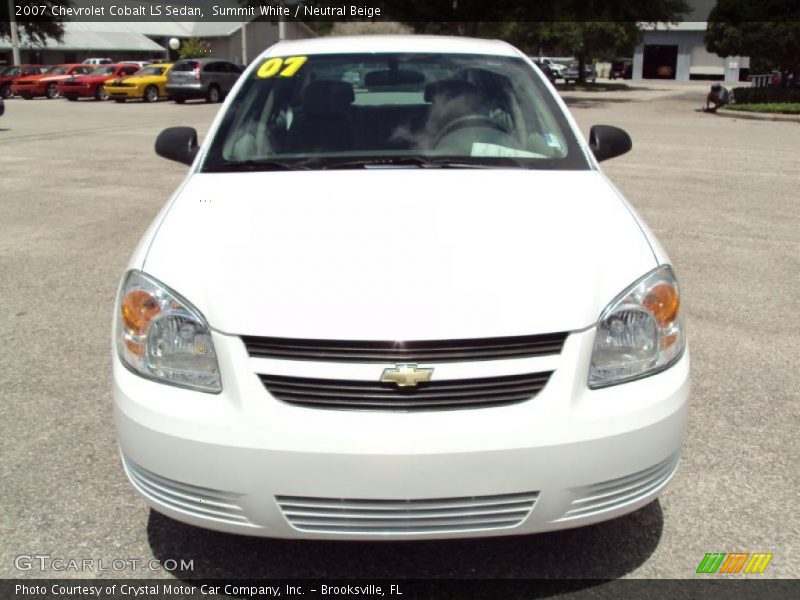 Summit White / Neutral Beige 2007 Chevrolet Cobalt LS Sedan
