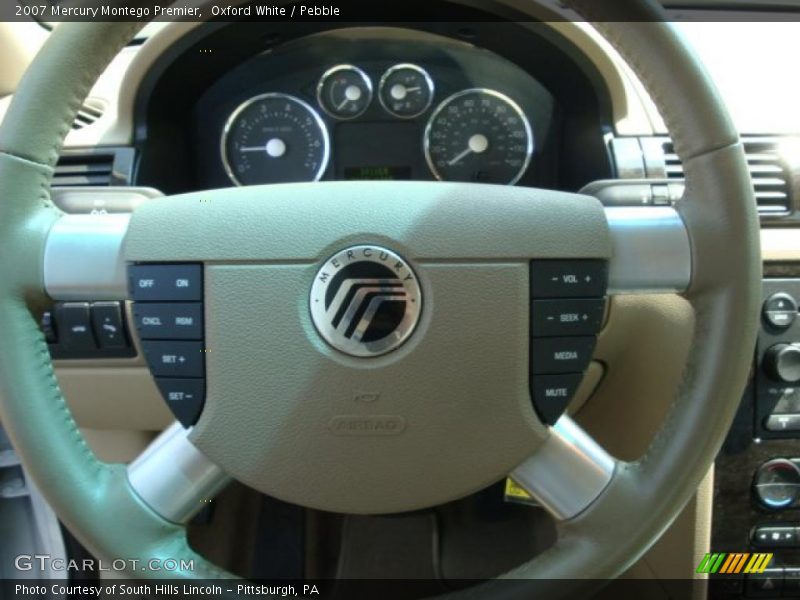 Oxford White / Pebble 2007 Mercury Montego Premier