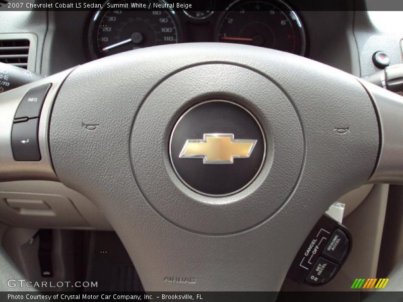 Summit White / Neutral Beige 2007 Chevrolet Cobalt LS Sedan