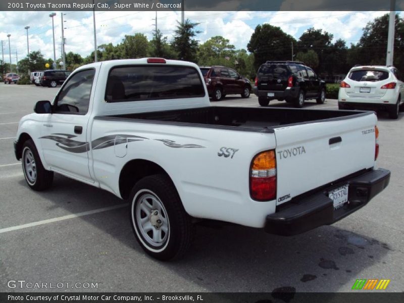 Super White / Charcoal 2001 Toyota Tacoma Regular Cab