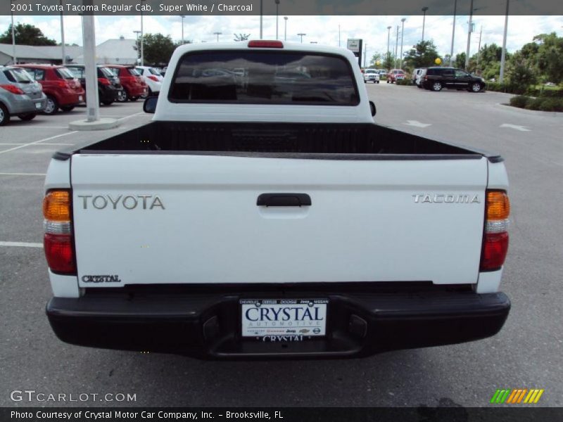 Super White / Charcoal 2001 Toyota Tacoma Regular Cab