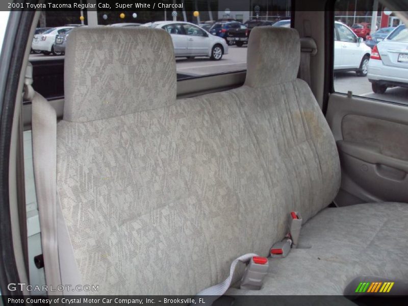 Super White / Charcoal 2001 Toyota Tacoma Regular Cab