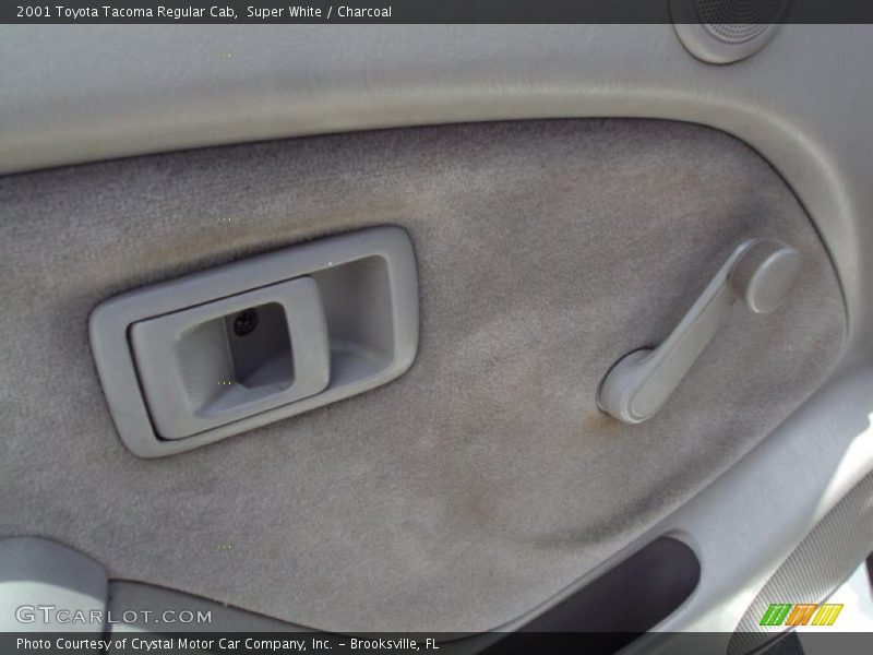 Super White / Charcoal 2001 Toyota Tacoma Regular Cab