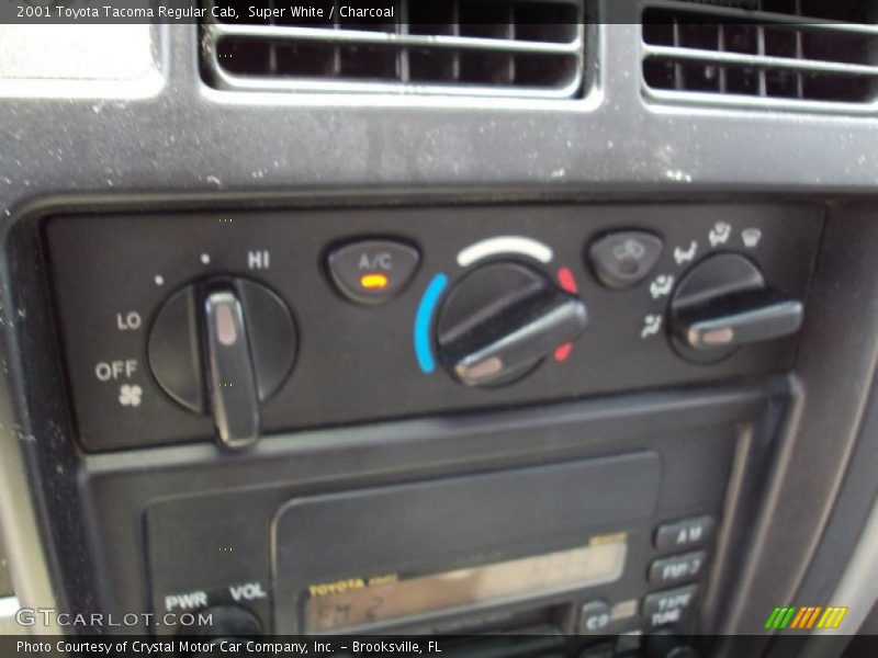 Super White / Charcoal 2001 Toyota Tacoma Regular Cab