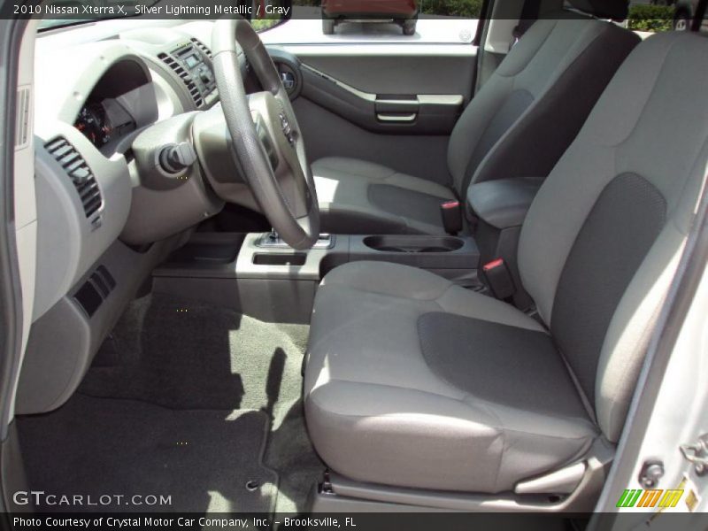 Silver Lightning Metallic / Gray 2010 Nissan Xterra X