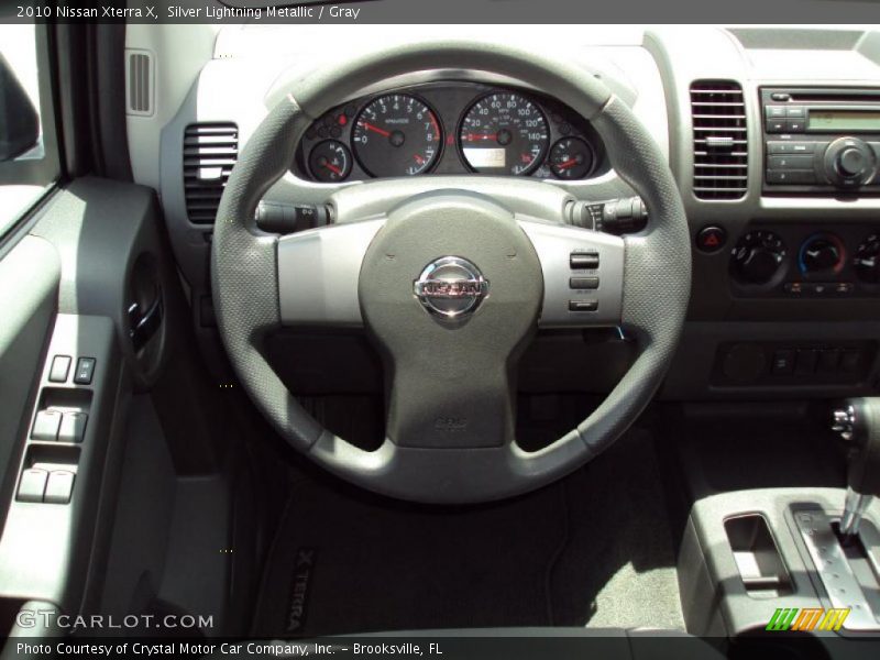 Silver Lightning Metallic / Gray 2010 Nissan Xterra X