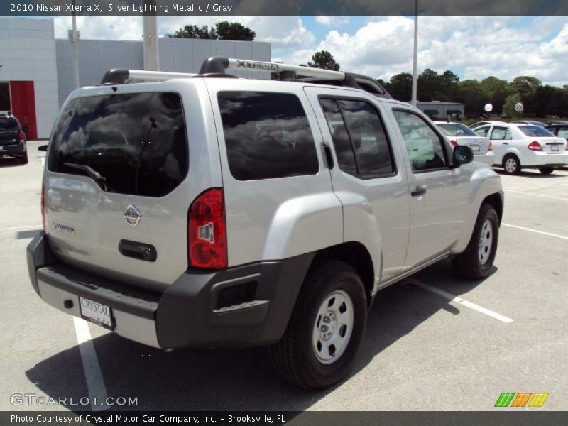 Silver Lightning Metallic / Gray 2010 Nissan Xterra X