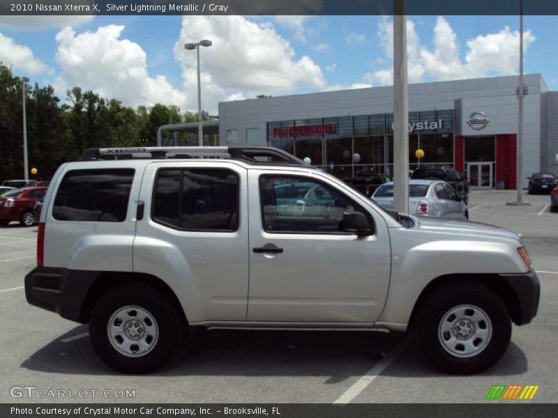 Silver Lightning Metallic / Gray 2010 Nissan Xterra X