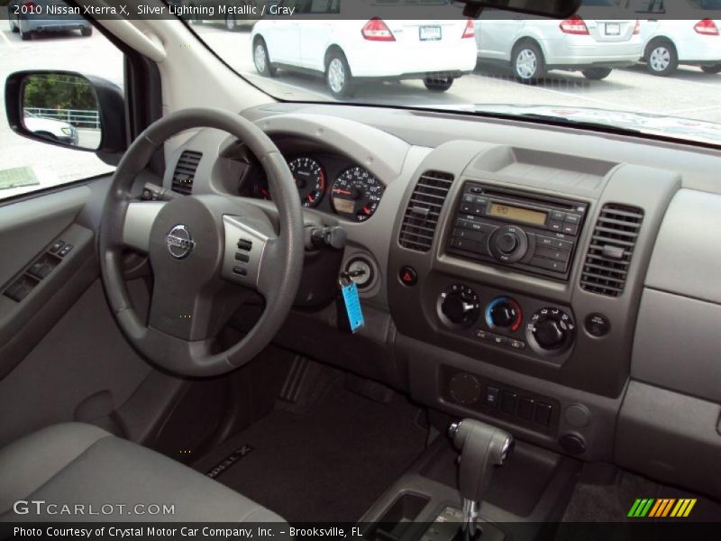 Silver Lightning Metallic / Gray 2010 Nissan Xterra X