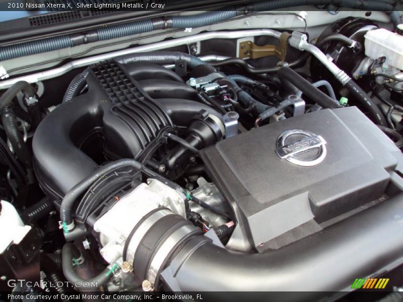 Silver Lightning Metallic / Gray 2010 Nissan Xterra X