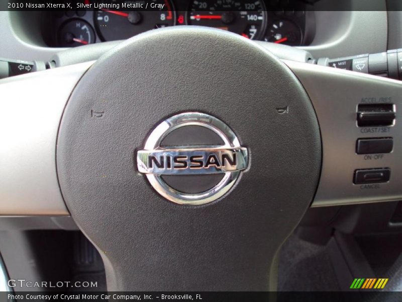 Silver Lightning Metallic / Gray 2010 Nissan Xterra X