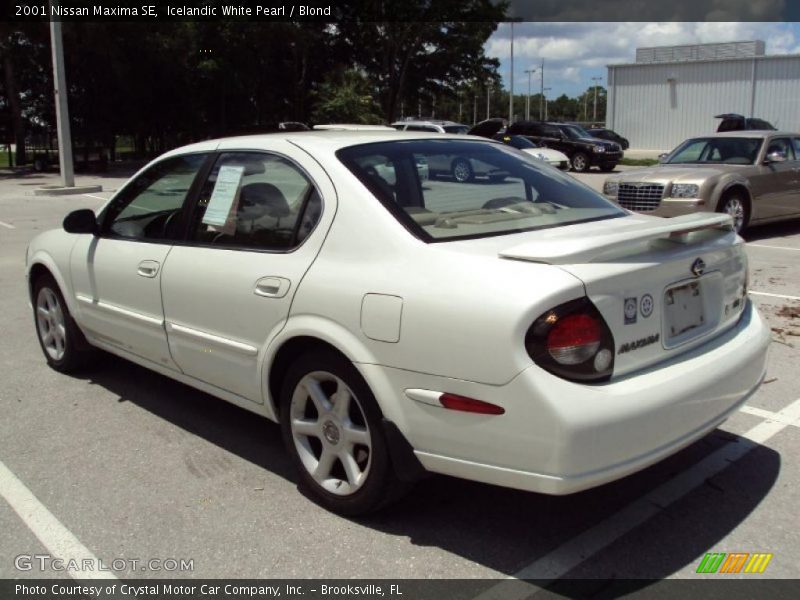 Icelandic White Pearl / Blond 2001 Nissan Maxima SE
