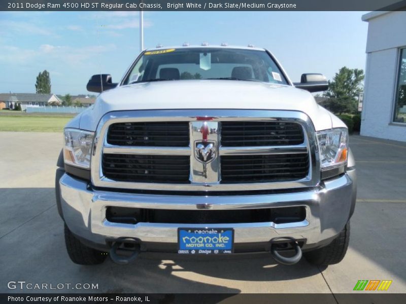 Bright White / Dark Slate/Medium Graystone 2011 Dodge Ram 4500 HD ST Regular Cab Chassis
