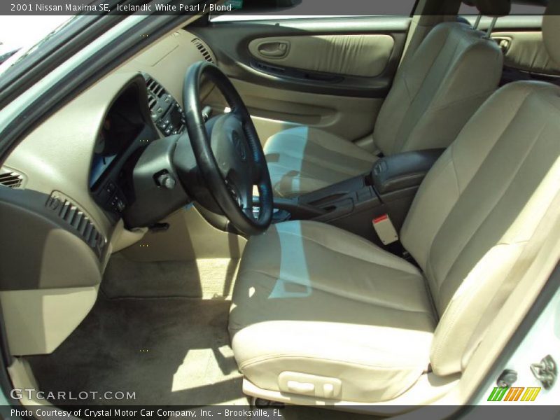 Icelandic White Pearl / Blond 2001 Nissan Maxima SE