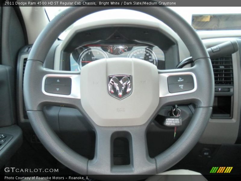 Bright White / Dark Slate/Medium Graystone 2011 Dodge Ram 4500 HD ST Regular Cab Chassis