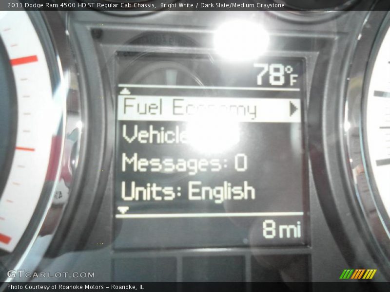 Bright White / Dark Slate/Medium Graystone 2011 Dodge Ram 4500 HD ST Regular Cab Chassis