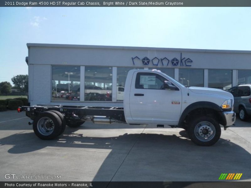 Bright White / Dark Slate/Medium Graystone 2011 Dodge Ram 4500 HD ST Regular Cab Chassis