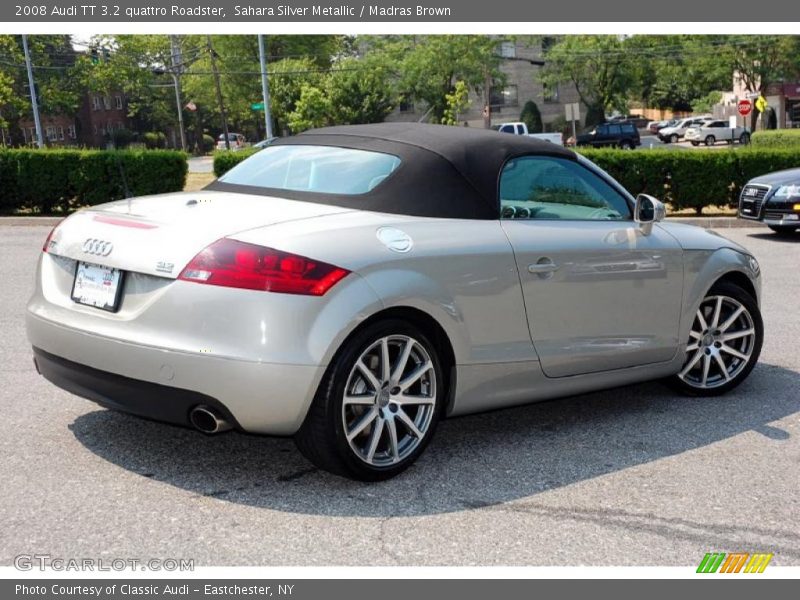 Sahara Silver Metallic / Madras Brown 2008 Audi TT 3.2 quattro Roadster