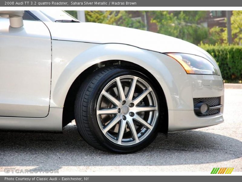 Sahara Silver Metallic / Madras Brown 2008 Audi TT 3.2 quattro Roadster