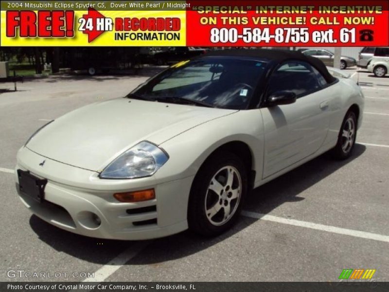 Dover White Pearl / Midnight 2004 Mitsubishi Eclipse Spyder GS