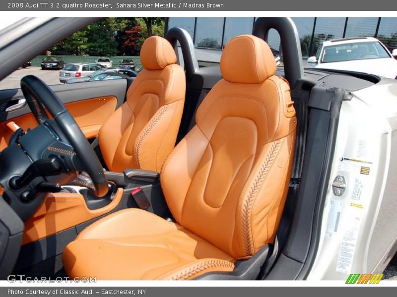 Sahara Silver Metallic / Madras Brown 2008 Audi TT 3.2 quattro Roadster