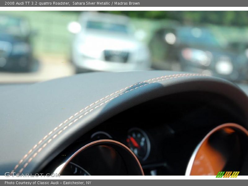 Sahara Silver Metallic / Madras Brown 2008 Audi TT 3.2 quattro Roadster