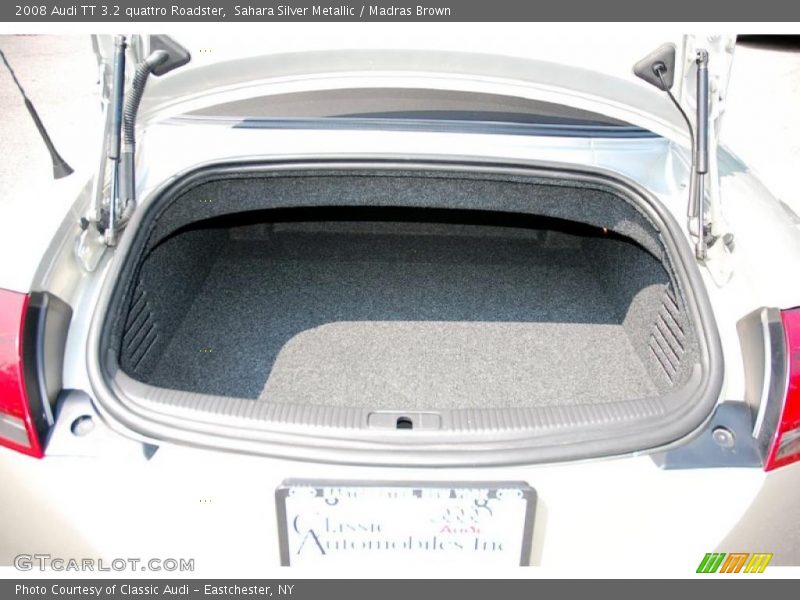 Sahara Silver Metallic / Madras Brown 2008 Audi TT 3.2 quattro Roadster