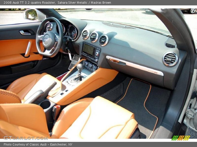 Sahara Silver Metallic / Madras Brown 2008 Audi TT 3.2 quattro Roadster