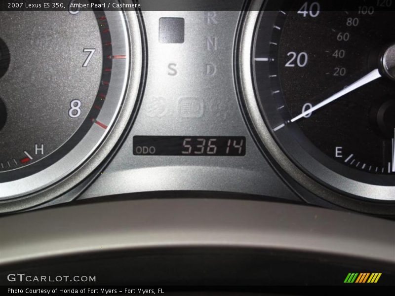 Amber Pearl / Cashmere 2007 Lexus ES 350