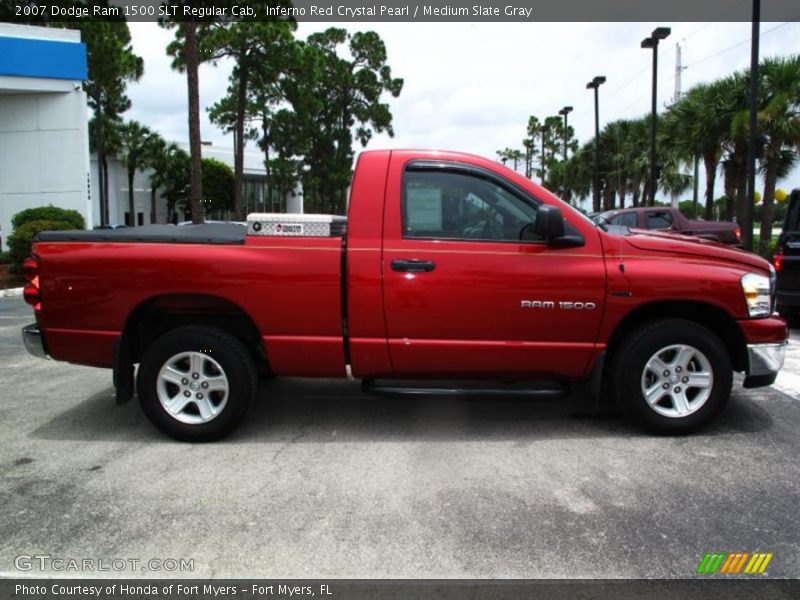 Inferno Red Crystal Pearl / Medium Slate Gray 2007 Dodge Ram 1500 SLT Regular Cab