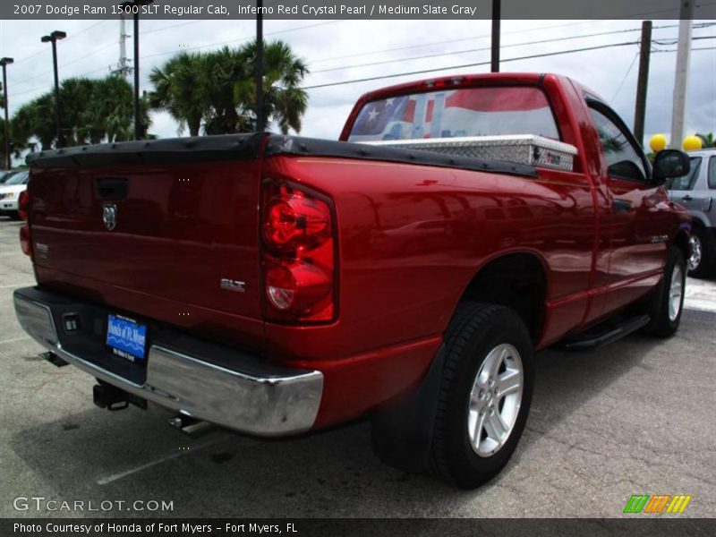 Inferno Red Crystal Pearl / Medium Slate Gray 2007 Dodge Ram 1500 SLT Regular Cab