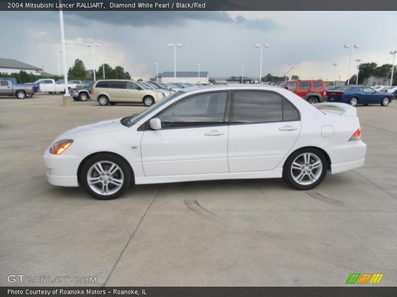 Diamond White Pearl / Black/Red 2004 Mitsubishi Lancer RALLIART