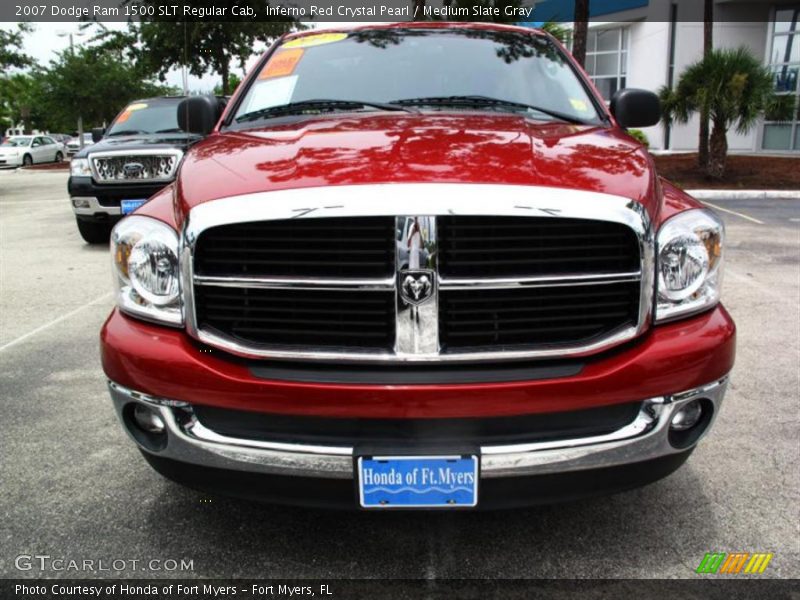 Inferno Red Crystal Pearl / Medium Slate Gray 2007 Dodge Ram 1500 SLT Regular Cab