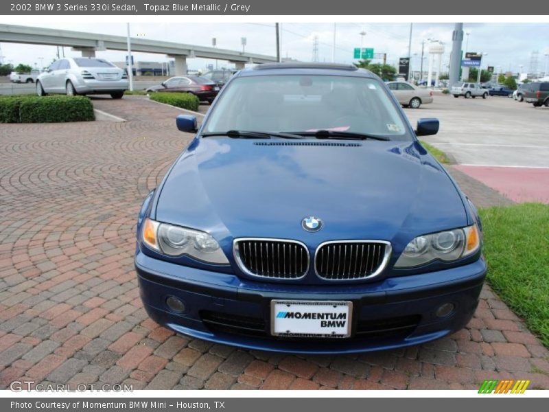 Topaz Blue Metallic / Grey 2002 BMW 3 Series 330i Sedan